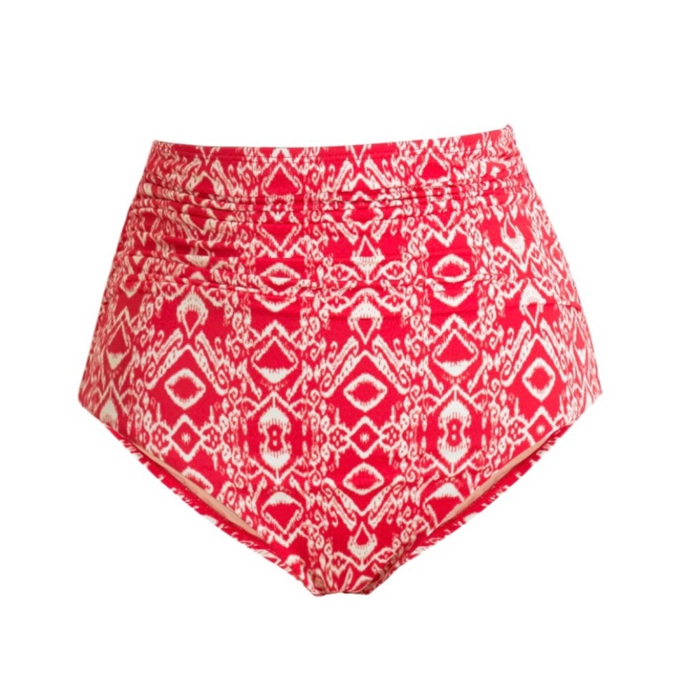 NWT.  Red and White Patterned Bikini Bottoms size 8